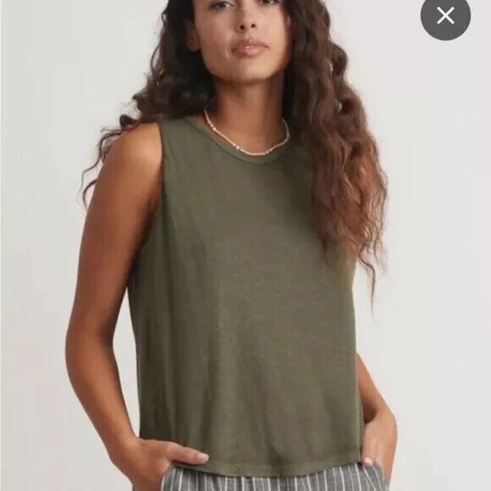 Marine Layer Olive Green Tank Top